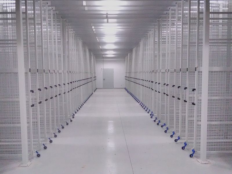 Mreže na izvlačenje za čuvanje slika u Nacionalnoj galeriji u Atini